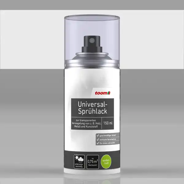 Bild 1 von toom Universal-Sprühlack transparent seidenmatt 150 ml