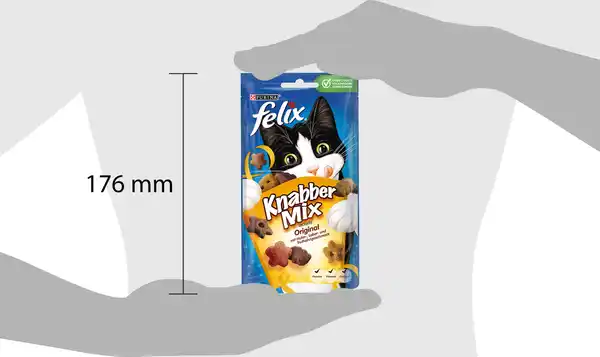 Bild 4 von Felix Knabber Mix Original mit Huhn-, Leber- & Truthahngeschmack, 60 g