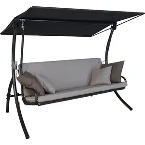 Angerer Freizeitmöbel Hollywoodschaukel 'Elegance Smart' sandfarben 3-Sitzer
