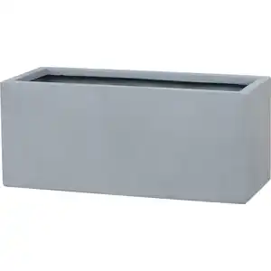 toom Blumenkasten 'Palomo' Polyfibre Betonoptik grau 50 x 21 x 21 cm