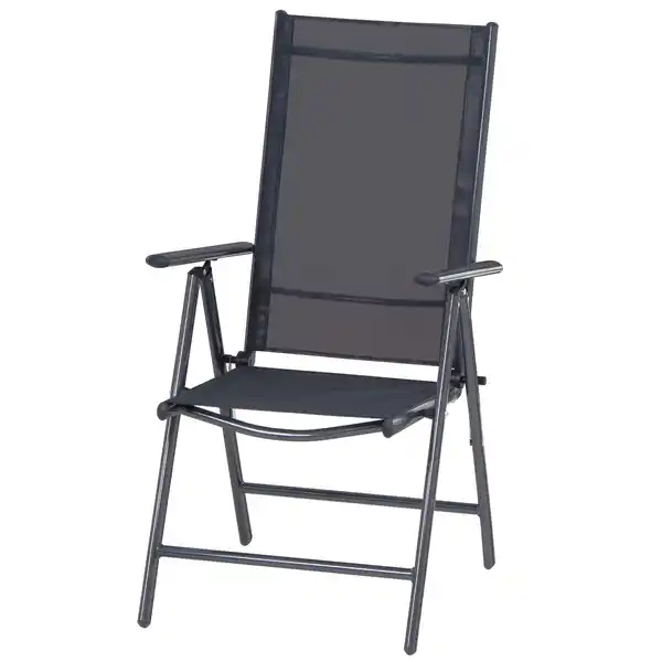 Bild 1 von Klappsessel 'Saturn' schwarz 56 x 108 x 67 cm