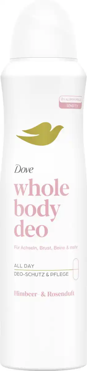 Bild 1 von Dove Whole Body Deospray mit Himbeer-& Rosenduft, 150 ml