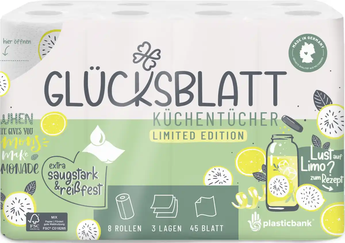 Bild 1 von Glücksblatt Küchentücher "Lemonade"