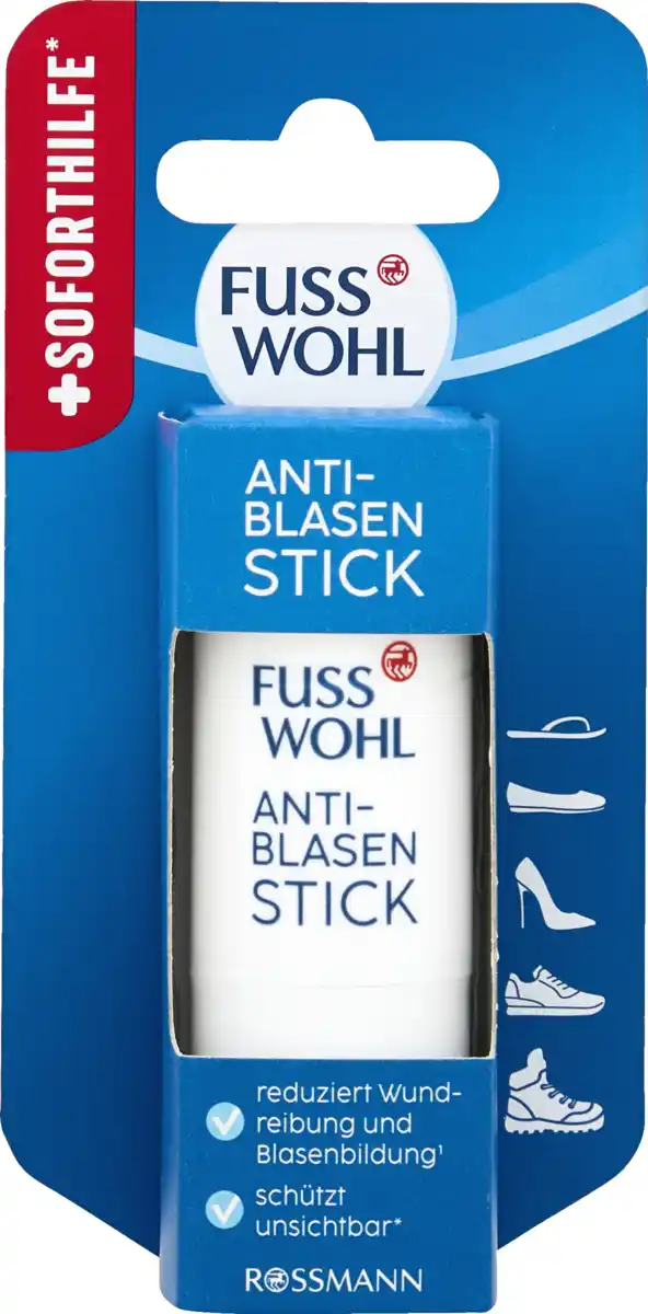 Bild 1 von FUSSWOHL Anti-Blasen-Stick, 12 ml