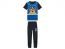 Bild 2 von Kleinkinder Pyjama mit Textildruck, Hose mit Bündchen