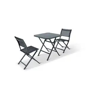 Gartentisch 'Susan' mit Glasplatte 70 x 70 x 74 cm