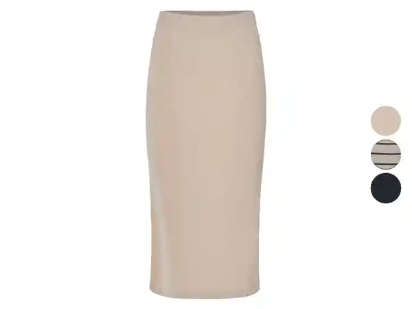 Bild 1 von esmara® Damen Midirock in Strukturstrick Damen Midirock mit Strukturmuster Strukturierter Midirock für Damen Modischer Damen Midirock in Strick
