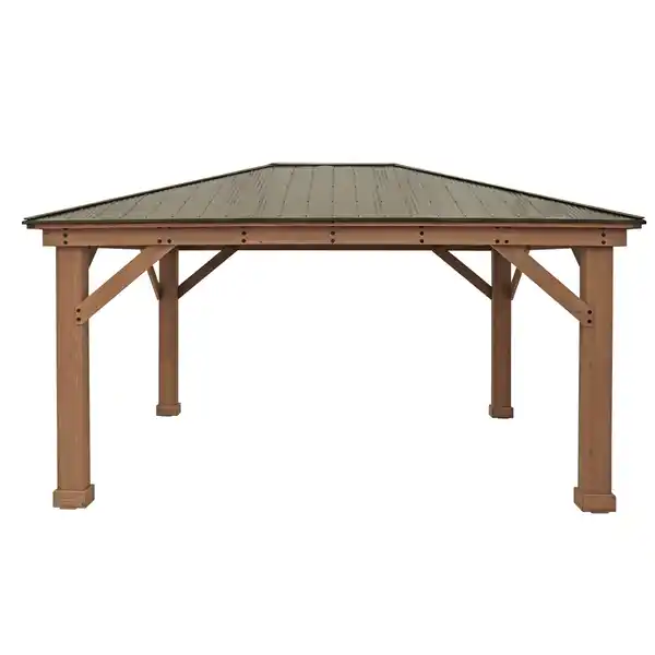 Bild 1 von Westmann Pavillon 'Devon 12 x 16' Natur 371 x 490 x 315 cm