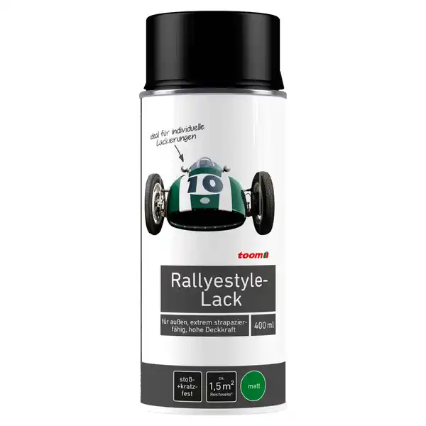 Bild 1 von toom Rallyestyle-Sprühlack schwarz matt 400 ml