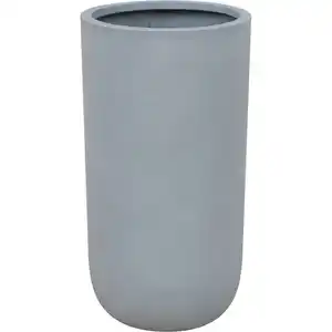 toom Pflanzgefäß 'Palomo' Polyfibre Betonoptik grau rund Ø 30 x 55 cm