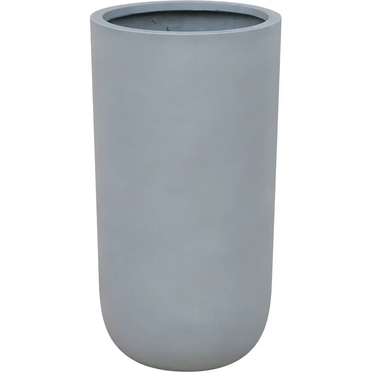 Bild 1 von toom Pflanzgefäß 'Palomo' Polyfibre Betonoptik grau rund Ø 30 x 55 cm