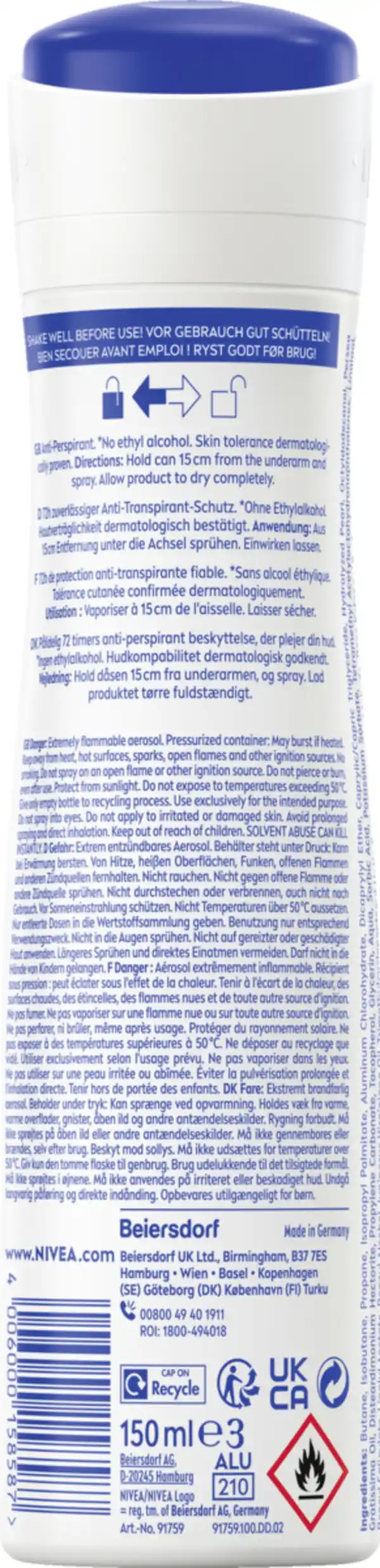 Bild 2 von NIVEA Anti-Transpirant Spray Blooming Garden, 150 ml