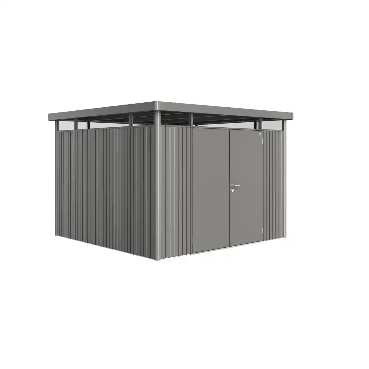 Bild 1 von Biohort Gerätehaus 'HighLine H6' 315 x 315 cm quarzgrau-metallic mit Doppeltür