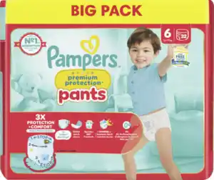 Pampers premium protection Pants Gr.6 Extra Large 13-19kg Big Pack