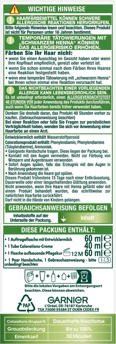 Bild 2 von Garnier Nutrisse Ultra Crème Dauerhafte Pflege-Haarfarbe 4.3 Cappuccino Goldbraun