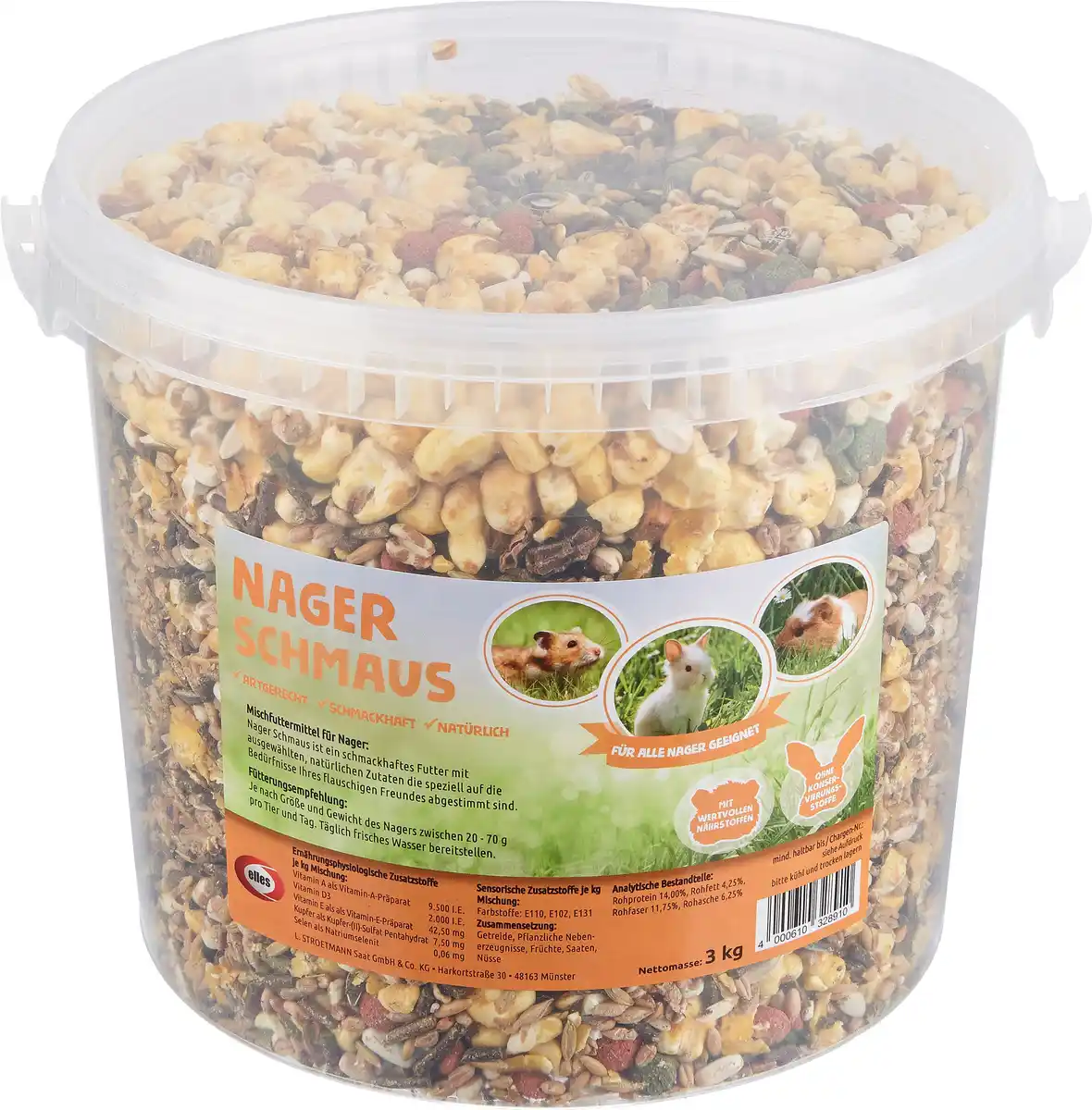 Bild 1 von Elles Nagerfutter 3 kg im Eimer
