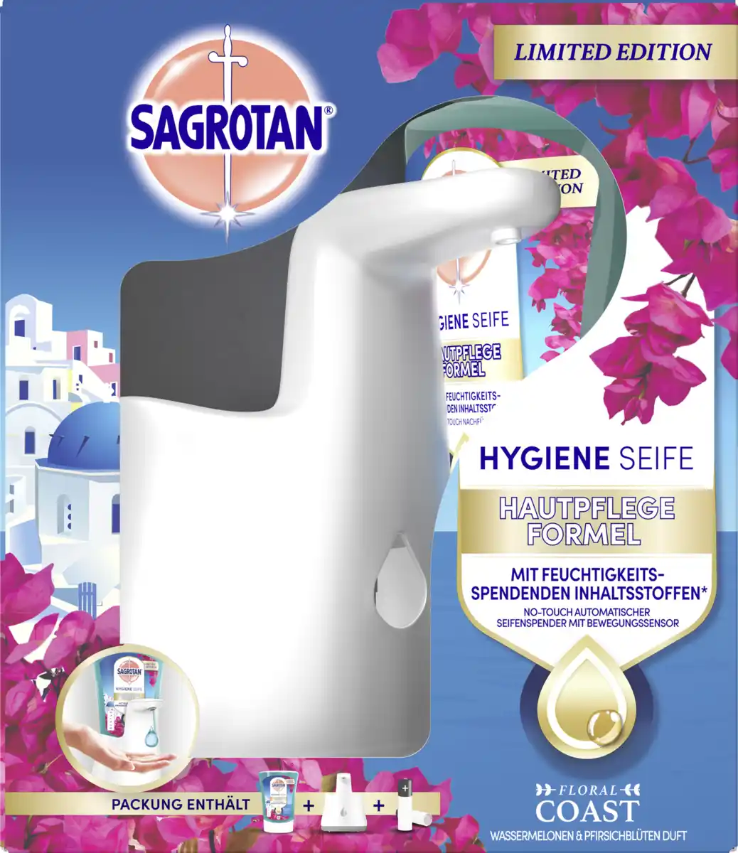 Bild 1 von Sagrotan No-Touch Automatischer Seifenspender Starter-Set Sweet Summer
