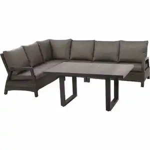 Siena Garden Loungemöbel-Set 'Taranto' anthrazit 5-teilig
