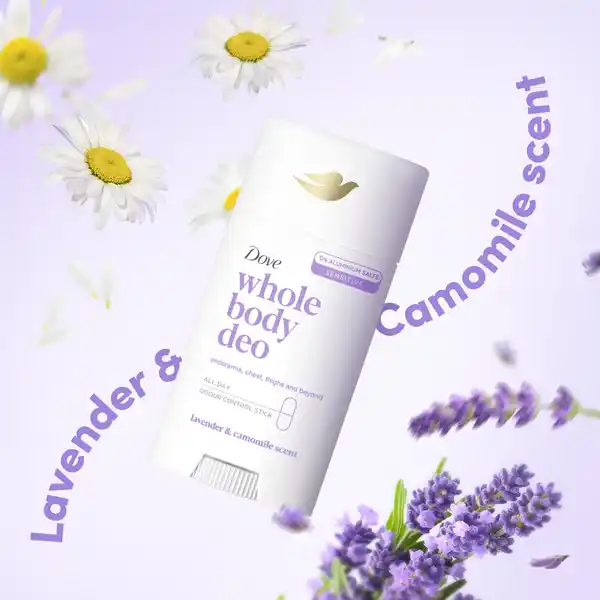 Bild 4 von Dove Whole Body Deostick Lavendel-& Kamillenduft, 75 ml