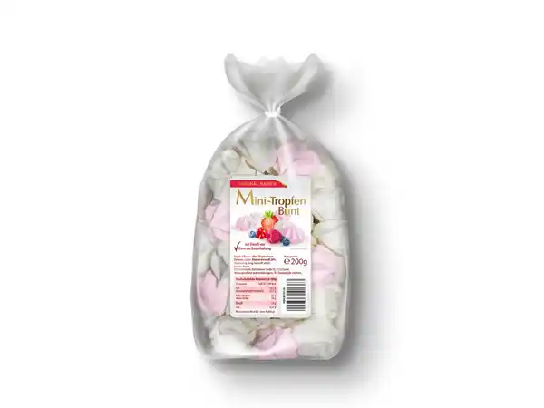 Bild 1 von Original Baiser Mini-Tropfen, bunt,  200 g