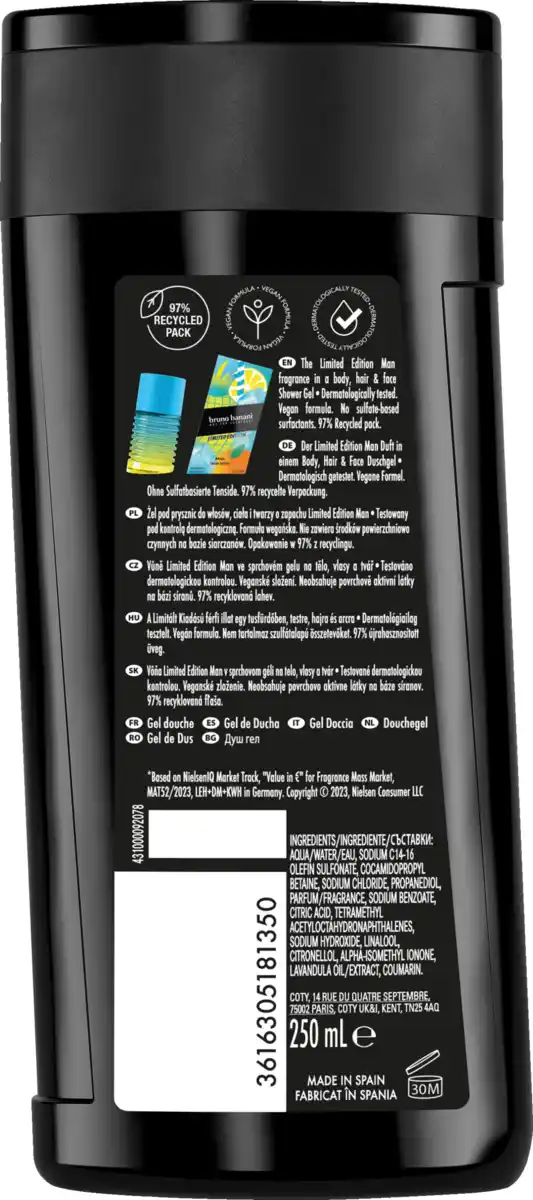 Bild 2 von bruno banani Limited Edition Man Shower Gel, 250 ml