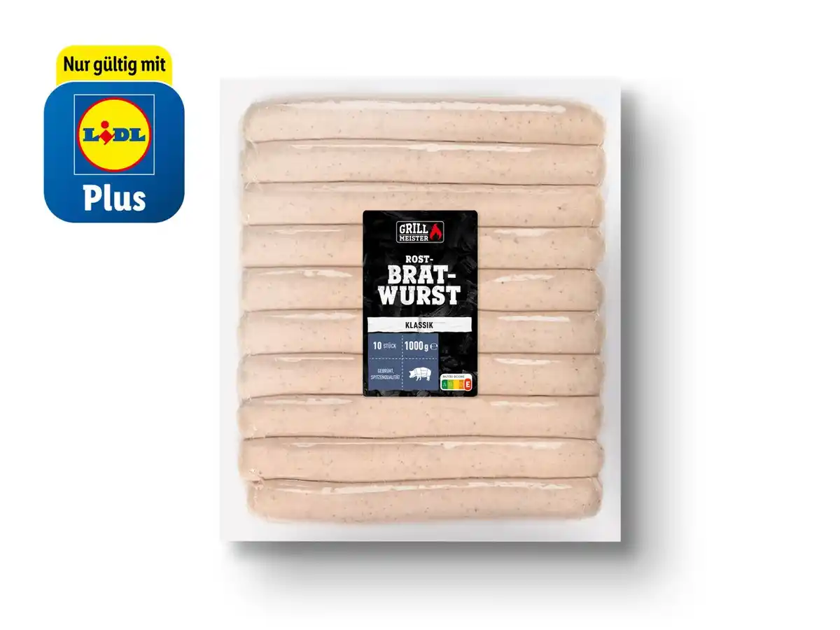 Bild 1 von Grillmeister Rostbratwurst,  1 kg