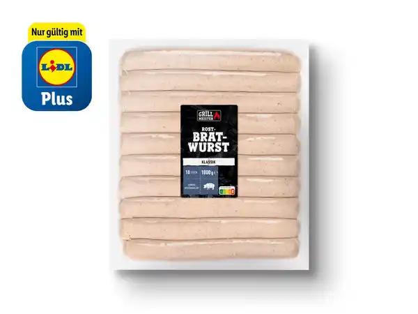 Bild 1 von Grillmeister Rostbratwurst,  1 kg