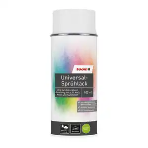 toom Universal-Sprühlack 'Eisblume' weiß seidenmatt 400 ml