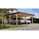 Bild 1 von Karibu Doppelcarport 'Elmo 1' Fichtenholz naturbelassen 558 x 246,5 x 576,5 cm