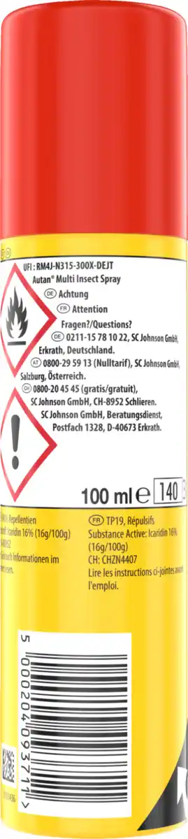 Bild 2 von Autan Multi Insect Spray Insektenschutz, 100 ml