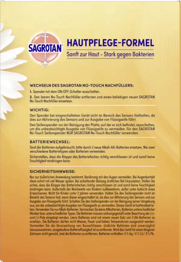 Bild 3 von Sagrotan No-Touch Automatischer Seifenspender Starterset Lotusblüte & Kamillenöl