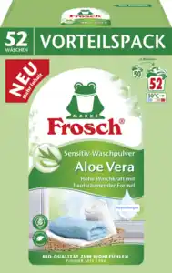 Frosch Sensitiv-Waschmittel Pulver Aloe Vera Hypoallergen 52 WL