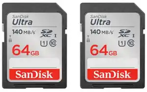 SDXC Ultra (64GB, 2Stk.) SDHC-Speicherkarte