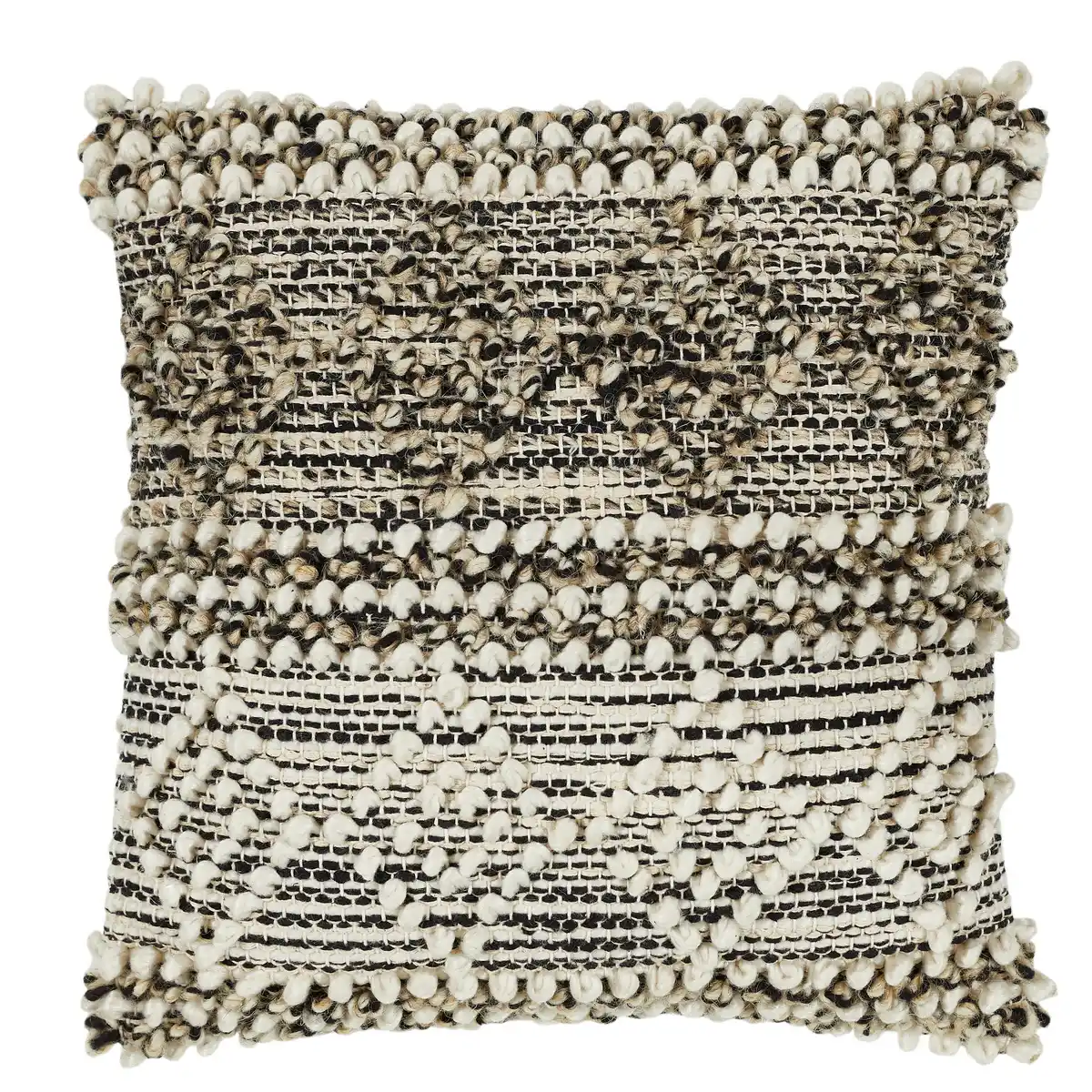 Bild 1 von Luxor Living Wollkissen 'Isalie' creme/anthrazit 40 x 40 cm