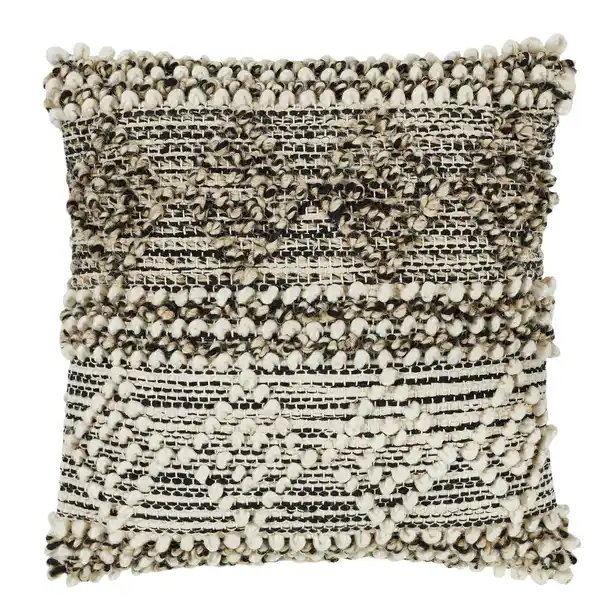Bild 1 von Luxor Living Wollkissen 'Isalie' creme/anthrazit 40 x 40 cm