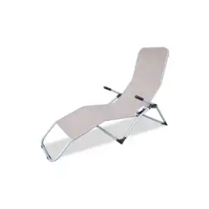 toom Relax-Kippliege taupe 142 x 60 x 98 cm