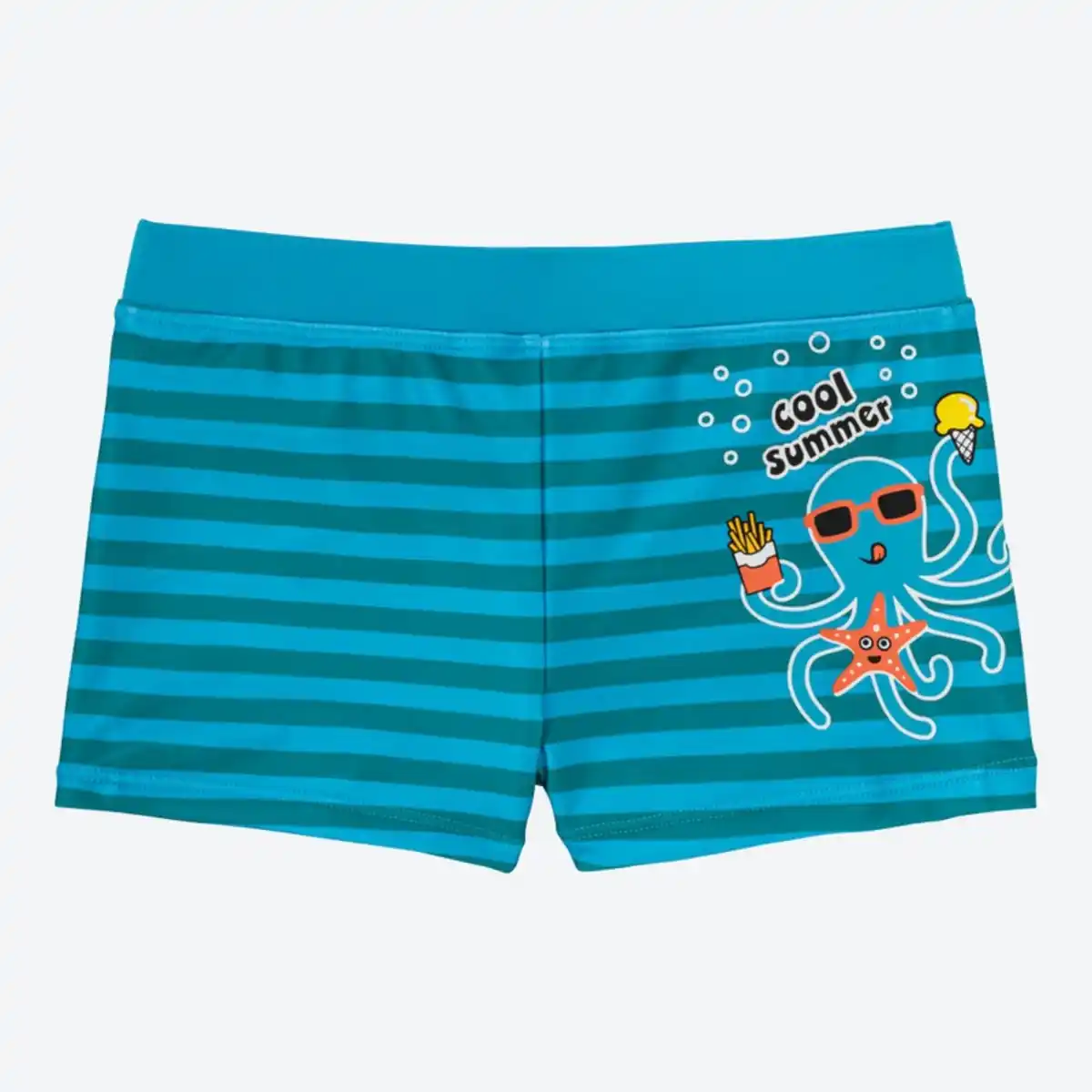 Bild 4 von Jungen-Badehose mit Streifen und Kraken-Aufdruck