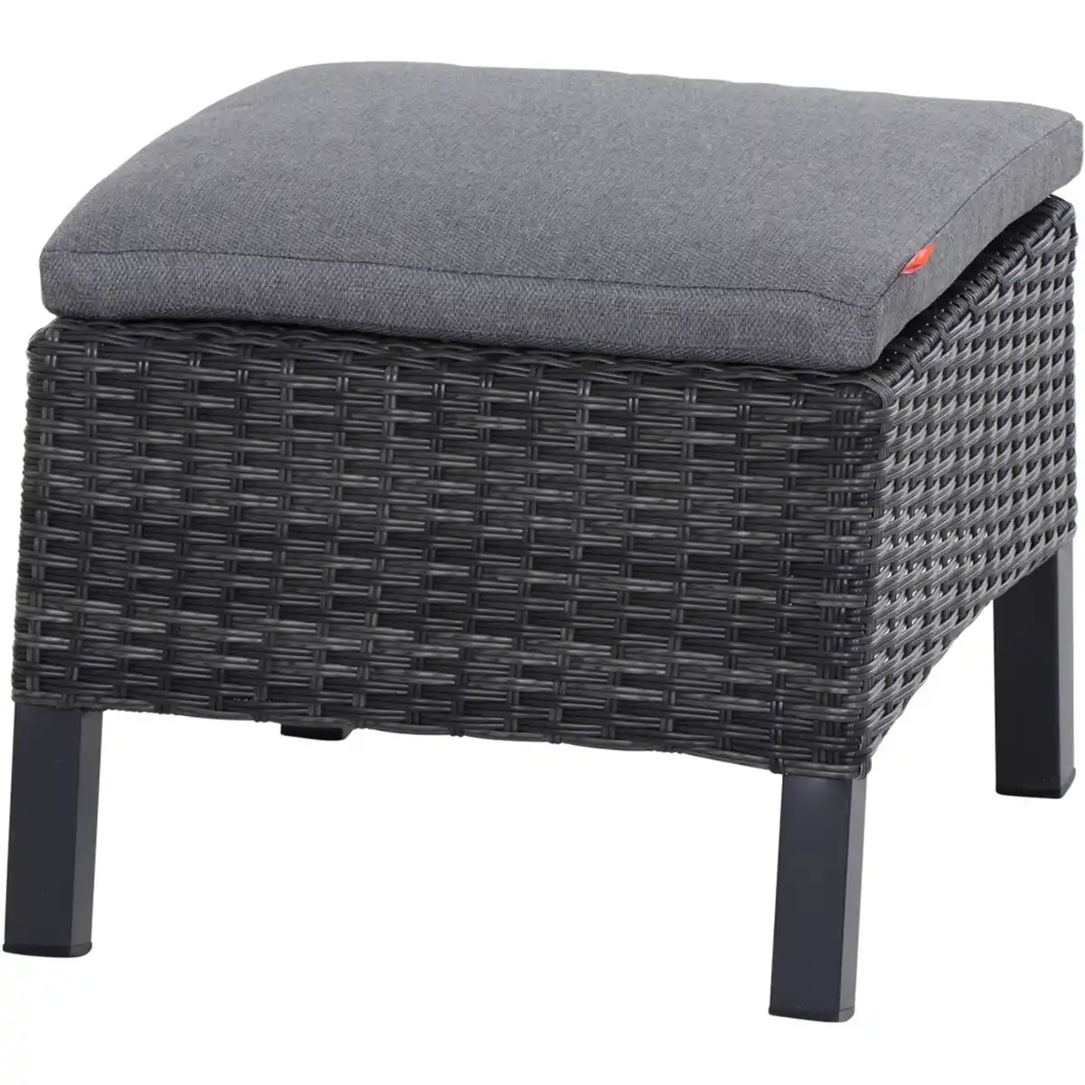 Bild 1 von Siena Garden Hocker 'Taranto' anthrazit/matt 58,5 x 40 x 50 cm