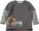 Bild 1 von ALANA Langarmshirt mit Bagger-Motiv, grau, Gr. 128