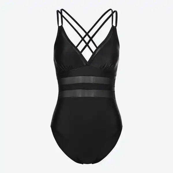 Bild 3 von Damen-Badeanzug mit Mesheinsatz