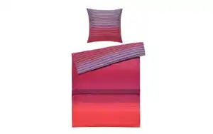 Bettwäsche Payton, pink/rot, 135 x 200 cm