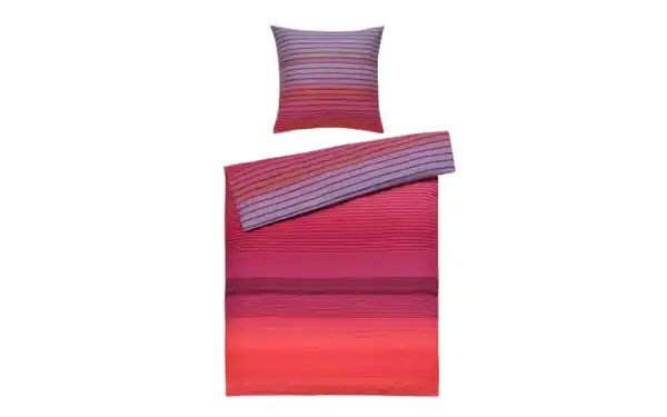 Bild 1 von Bettwäsche Payton, pink/rot, 135 x 200 cm