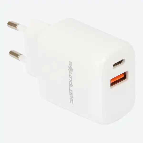 Bild 1 von Soundlogic Schnell-Ladegerät mit USB-Type-A & -C-Anschluss