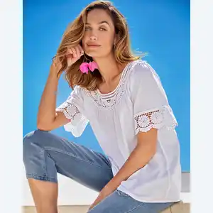 Damen-Bluse aus reiner Viskose