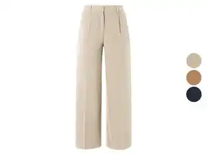 esmara® Damen Wide-Leg-Hose, mit halbhoher Taille