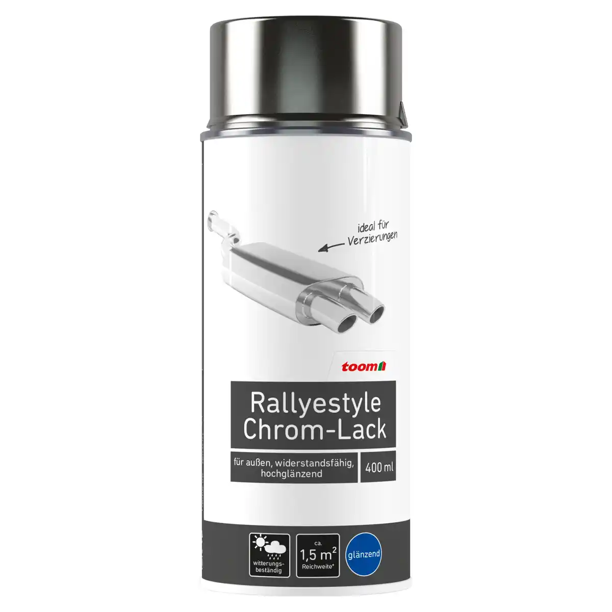 Bild 1 von toom Rallyestyle-Sprühlack silberfarben seidenmatt 400 ml