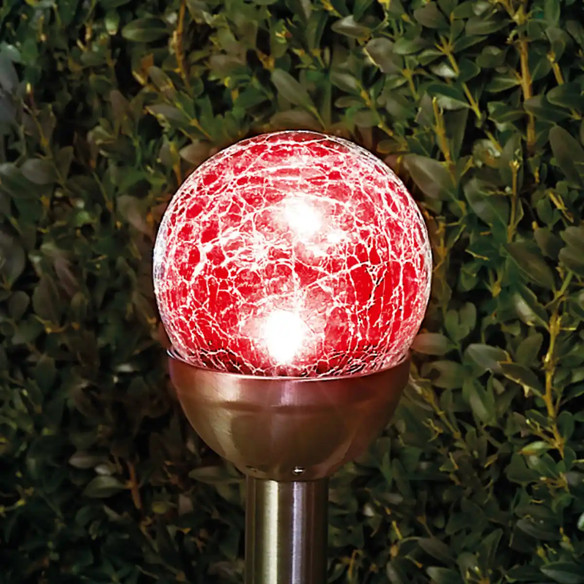 Bild 2 von I-Glow XXL-LED-Solarkugel "Crashglas" 8er-Set