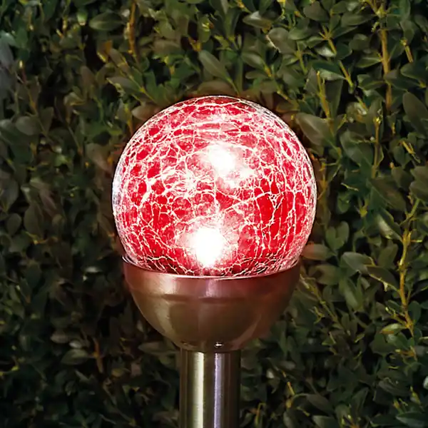 Bild 2 von I-Glow XXL-LED-Solarkugel "Crashglas" 8er-Set