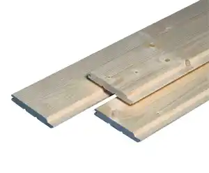 Profilholz Fichte Tanne B-Sortierung Schrägprofil 300 x 9,6 cm 12,5 mm