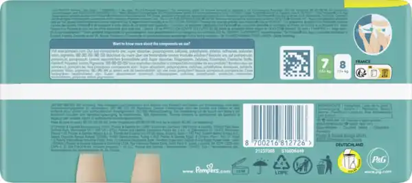 Bild 3 von Pampers Baby Dry Windeln Gr.7 Extra Large 15kg Big Pack